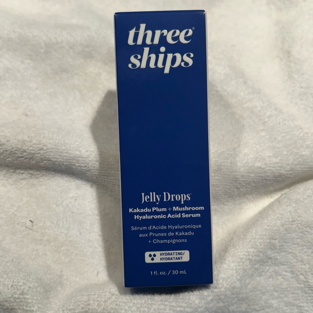 NIB THREE SHIPS JELLY DROPS HYALURONIC ACID SERUM